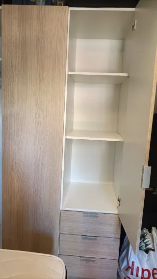 Armario Bauhaus madera beige