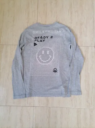 4 Camisetas Manga Larga Niño Talla 10/12