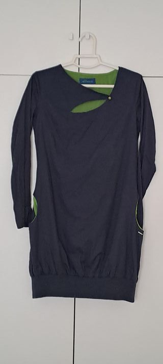 Vestido Skunkfunk azul y verde