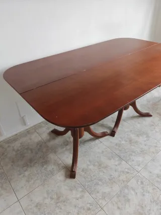 Mesa comedor plegable madera