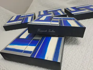 Set di 6 Quadri Astratti Ricardo Salas