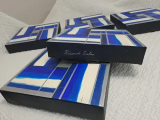 Set di 6 Quadri Astratti Ricardo Salas