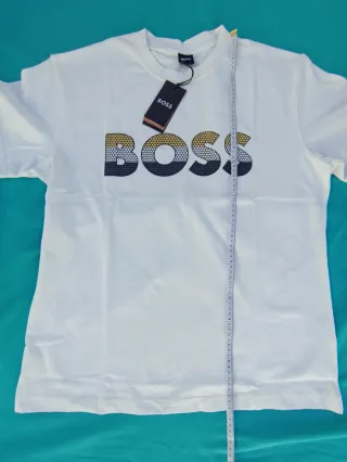 Camiseta Boss Blanca Multicolor