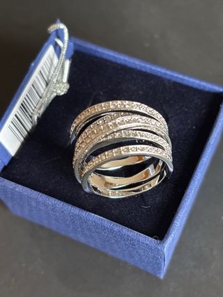Multianillo Swarovski Plata