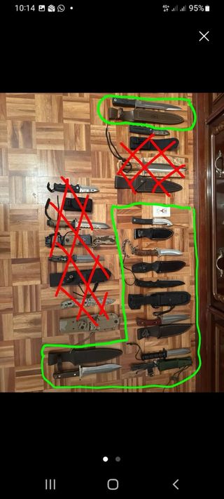 Lote de herramientas outdoor