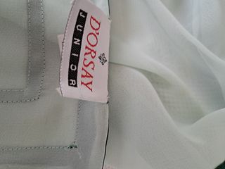 D'ORSAY Pashmina verde agua con ribete de seda