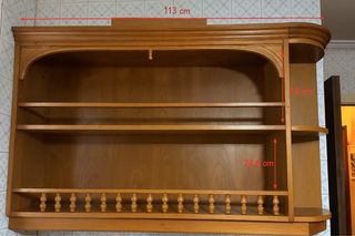 Estantería de madera para cocina