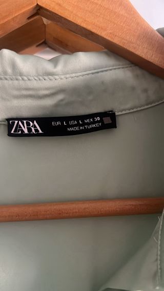 Camisa Zara verde M/38