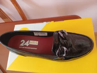 Mocasines charol 24 horas negros