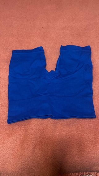 Leggings cortos azules talla única