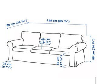 Sofá IKEA Ektorp 3 plazas beige