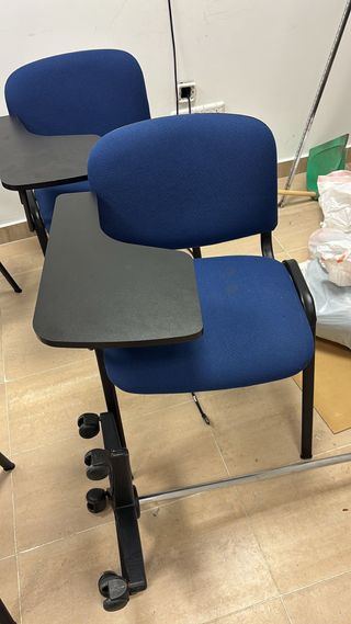 9 Sillas de Aula con Pala Negra