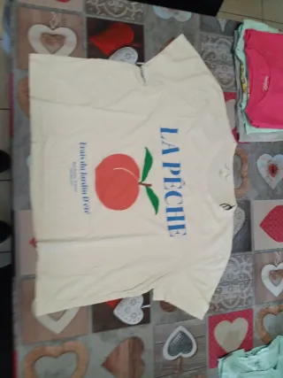 T-shirt La Pêche con stampa pesca