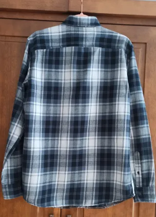 Camisa Jack & Jones cuadros gris y blanco