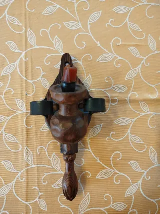 Portacandele in legno da appendere