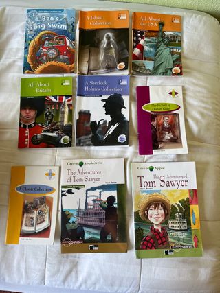 Libros escolares en ingles