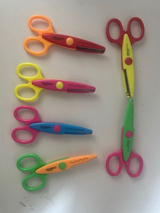 Tijeras de manualidades CREATIVAS - Set 6