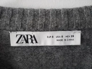 Chaqueta Zara Lana Gris