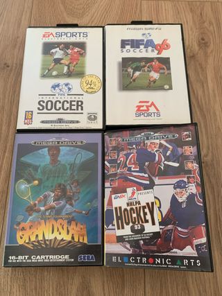 Pacchetto 4 Giochi Mega Drive: FIFA, NHLPA, Grandslam