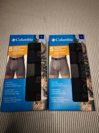 Pack 10 Calzoncillos Boxer Columbia Talla L