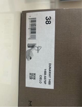 Sandalias Tacon Martinelli Azul/Gris Talla 38