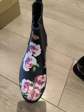 Botas de agua florales