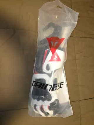 Guantes Dainese Steel Pro L Blanco/Rojo