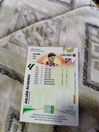 Carta Futbolista Julián Álvarez Panini Negociable