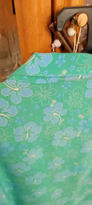 Camisa Primark Flores Azul Verde