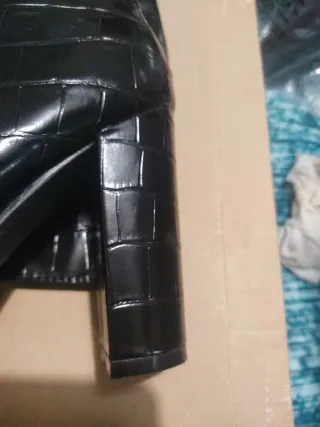 Botas altas efecto piel de cocodrilo