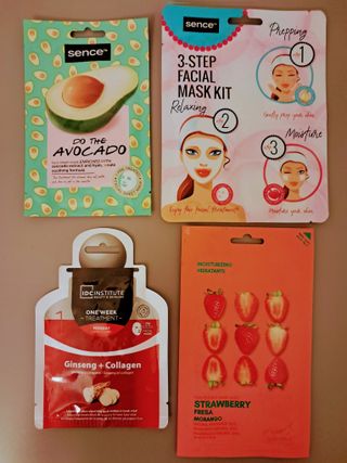 Lote 4 Mascarillas Faciales Sence e IDC