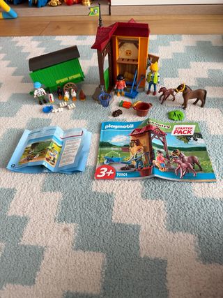 Playmobil Granja Caballos y Carromato