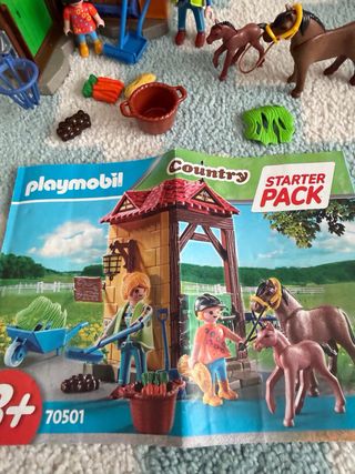 Playmobil Granja Caballos y Carromato