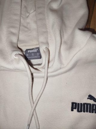 Sudadera Puma Blanca Mujer