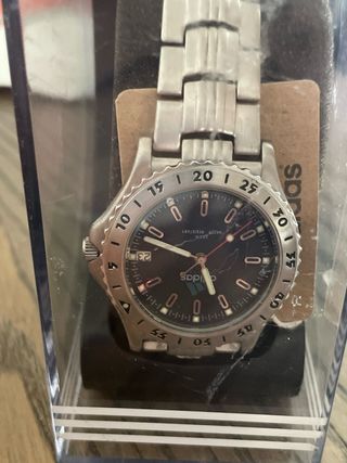 Reloj Adidas Deportivo Plata y Negro