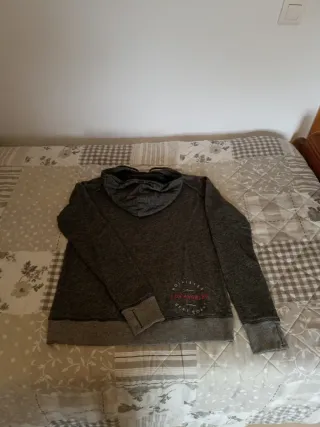 Sudadera Hollister Gris Talla M