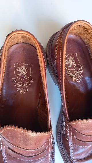 Mocassini Saxone Pelle Marrone 41.5