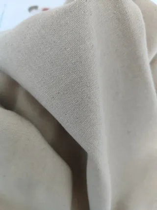 Retal tela de puro algodón color marrón