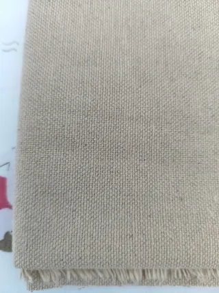 Retal tela de puro algodón color marrón