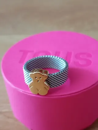 Anillo Tous Oso Oro y acero