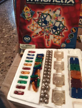 Juego de Construcción Magnético Magnetix 90 Piezas
