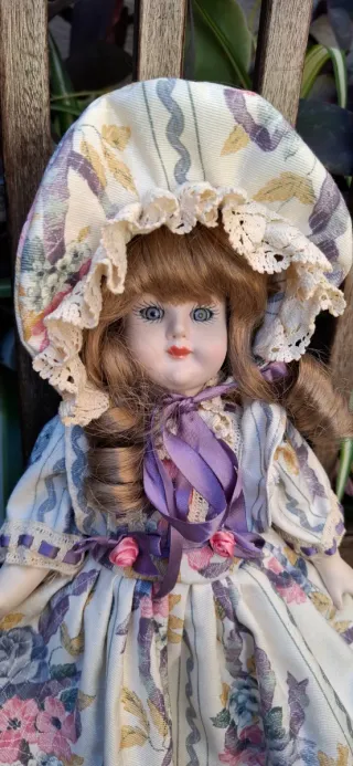 Muñeca de porcelana vintage Porcelana fracesa