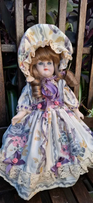 Muñeca de porcelana vintage Porcelana fracesa