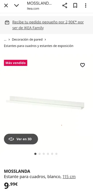Estantería balda Ikea blanca madera