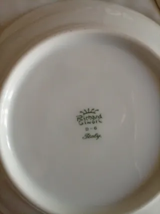 Set Piattini Coppe Porcellana Richard Ginori