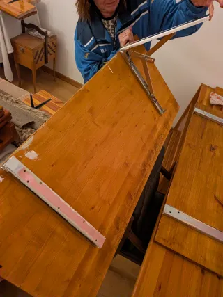 Escritorio plegable de madera