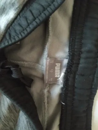 Pantalón Puma Gris y Negro