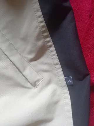 Chaqueta Adidas Beige y Negra Talla L