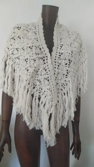 Sciarpa uncinetto vintage anni '70