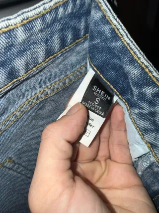 Vaqueros grises Shein Talla S rotos
